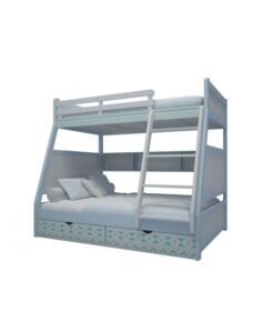 Giường tầng cầu thang không hộc kéo